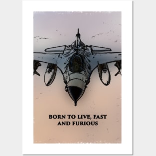 Fighter Jet Born P11 Posters and Art